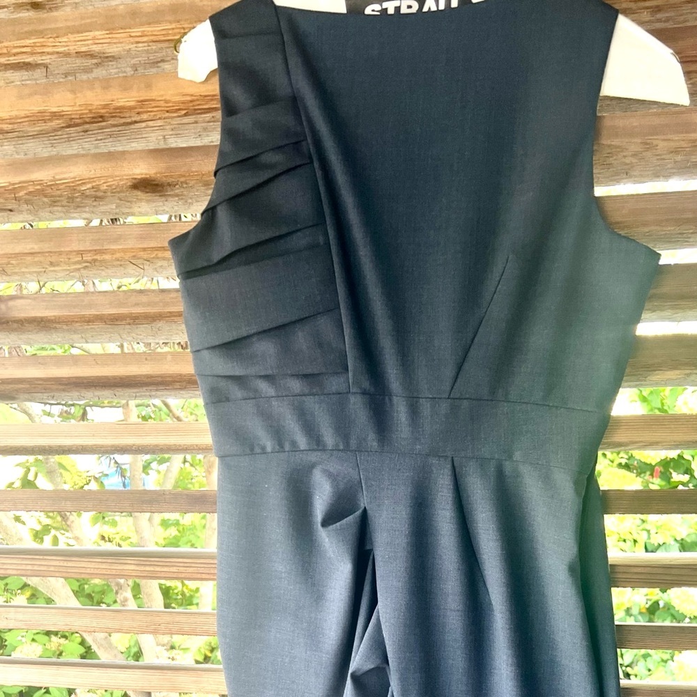 Cynthia Steffe $295 V-Neck Ruched Grey Dress NWT 2 - Picture 3 of 7